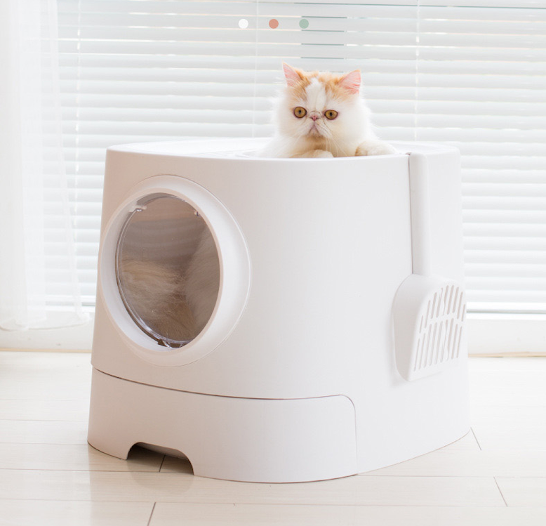 [GLOBAL] 아로미펫하우스 푸푸박스 후드형 심플 고양이화장실